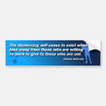 Thomas Jefferson Quote BumperSticker Bumper Stickers