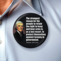 Thomas Jefferson Quote Pinback Buttons