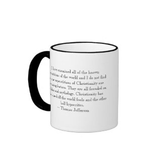 Thomas Jefferson Quote Coffee Mug mug