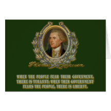 Thomas Jefferson Quote: Government & the People Cards