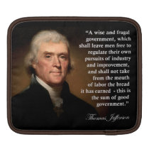 Thomas Jefferson Quote iPad Sleeve ipad sleeves
