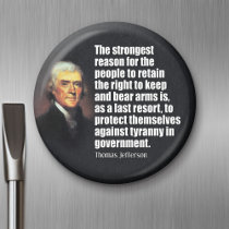 Thomas Jefferson Quote Refrigerator Magnet