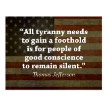 Thomas Jefferson Quote Post Card