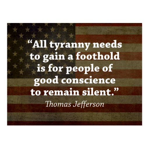Thomas Jefferson Quote Post Card