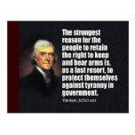 Thomas Jefferson Quote Post Cards