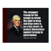 Thomas Jefferson Quote Post Cards