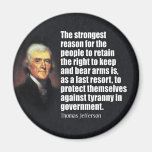Thomas Jefferson Quote Refrigerator Magnet