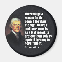 Thomas Jefferson Quote Refrigerator Magnet