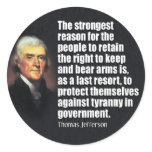 Thomas Jefferson Quote Sticker