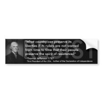 Thomas Jefferson RESIST bumper stickers by Heikellc Thomas Jefferson RESIST bumper stickers