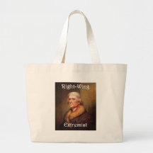 thomas jefferson right-wing rightwing extremist canvas bags