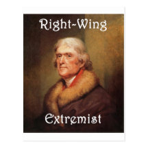 thomas jefferson right-wing rightwing extremist postcard