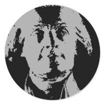 Thomas jefferson silhouette stickers