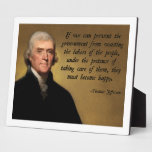 Thomas Jefferson Small Government Photo Plaques