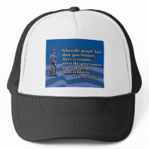 Thomas Jefferson, When people fear Government v2 hats by RightWingGifts Thomas Jefferson, When people fear Government v2 hats