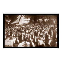 Thomas Lipton Banquet Photo 1906 posters by lc_panoramicphotos Thomas Lipton Banquet Photo 1906 posters
