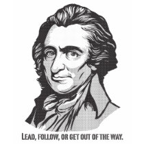Thomas Paine Dot Matrix Quote T-Shirt by Libertymaniacs Thomas Paine Dot Matrix Quote T-Shirt