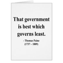 Thomas Paine Quote 1a Greeting Card