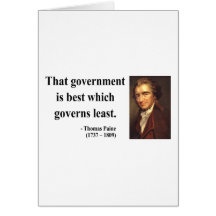 Thomas Paine Quote 1b Greeting Card