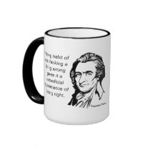 Thomas Paine Quote Mug mugs
