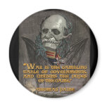 Thomas Paine Quote on War & Governments Magnets