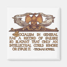 Thomas Sowell Quote on Socialism Fridge Magnets