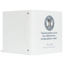 Thomas Sowell Quote (Socialism) 3 Ring Binder