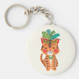 Thomas the Tiger Illustration Key Chain Thomas the Tiger Illustration Printed on Merchandise Illustration by Haidi Shabrina
