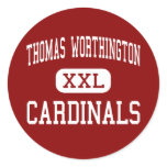 Thomas Worthington - Cardinals - Worthington Round Sticker