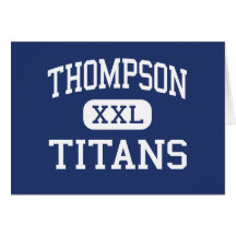Thompson Titans Middle Southfield Michigan Greeting Card