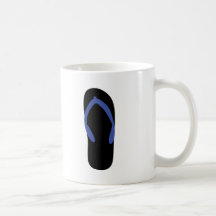 thong -  beach thongs coffee mug