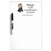 Thoreau on Sound and Music Dry Erase Boards