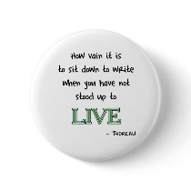 Thoreau on Writing buttons by words_plus_paper Thoreau on Writing buttons