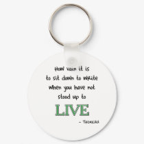 Thoreau on Writing keychains by words_plus_paper Thoreau on Writing keychains
