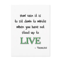Thoreau on Writing postcards by words_plus_paper Thoreau on Writing postcards