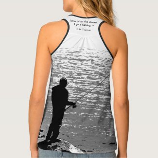 Thoreau Quotation Time is but the stream Tank Top
