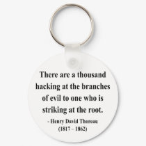 Thoreau Quote 5a keychains