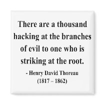 Thoreau Quote 5a magnets