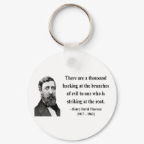Thoreau Quote 5b keychains