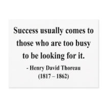 Thoreau Quote 7a postcards