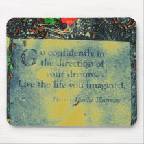 Thoreau Quote Mousepad mousepads