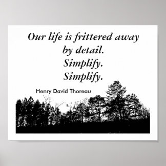 Thoreau Quotes Posters | Zazzle