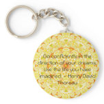 Thoreau Quotre Key Chain
