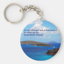 Thoreau wisdom key chains