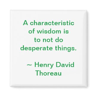 Thoreau Wisdom Magnet magnet