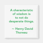 Thoreau Wisdom Magnet