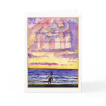 Thoreau's Sunset (Dark Text) Greeting Card