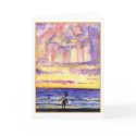 Thoreau's Sunset (Light Text) Greeting Card