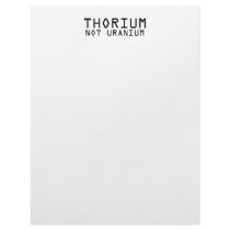 Thorium Not Uranium Personalized Letterhead