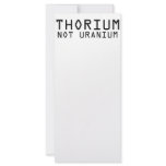 Thorium Not Uranium Rack Card Design